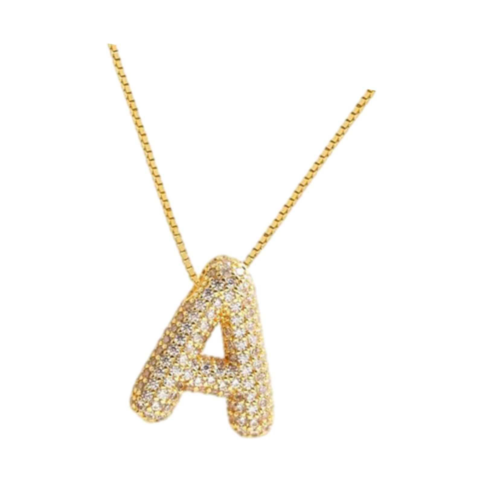 Bulle lettre collier pendentif collier lui déclaration chaîne collier Punk Saint-Valentin mode alphabet charme collier