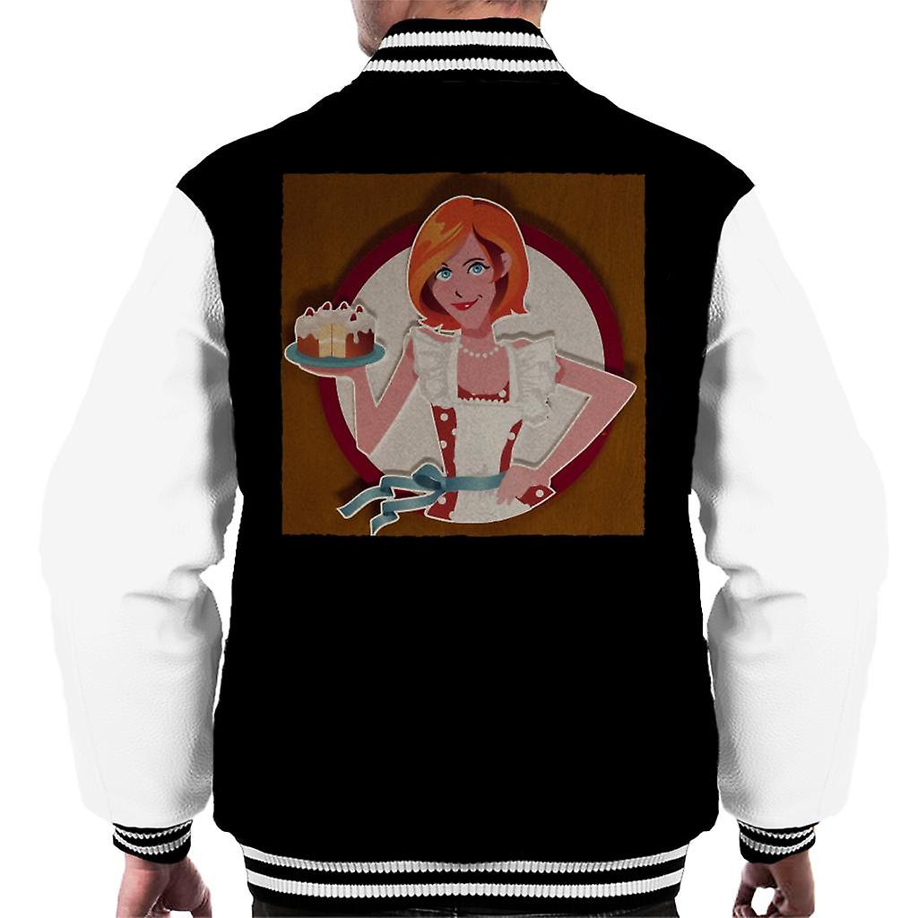 Bridesmaids Cake Baby Logo Men's Varsity Jacket