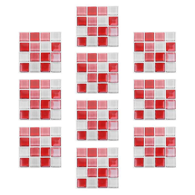 10pcs Mosaic Diy Wall Sticker