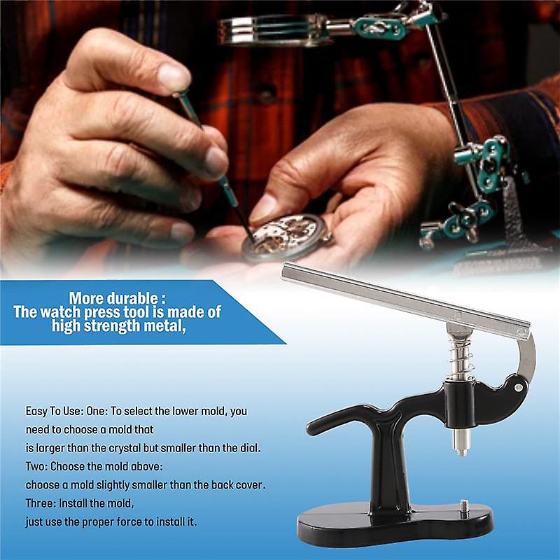 Watch Repair Tool Kit, Watch Press Tool Kit, Watch Press Set Back Case Closer with Watch Back Press