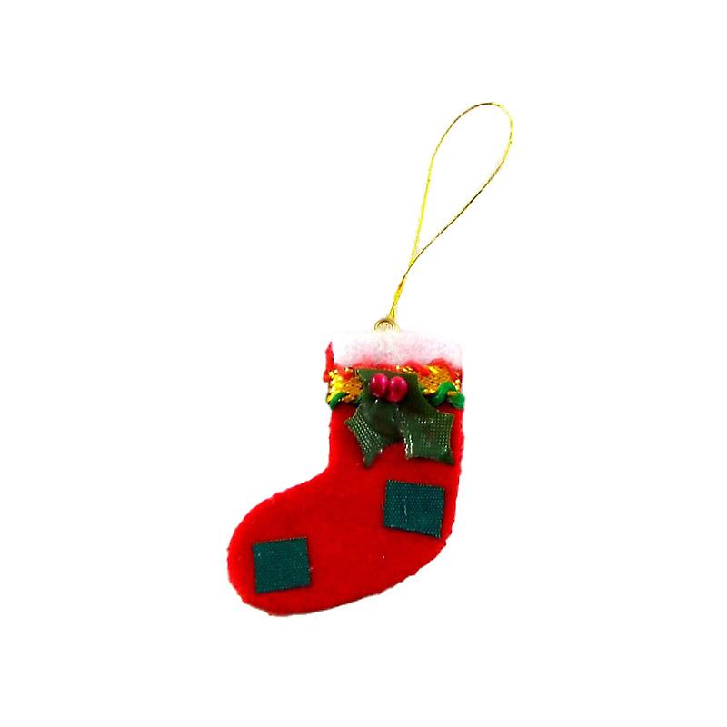 Dolls House Red Hanging Stocking Miniature 1:12 Christmas Decoration Accessory