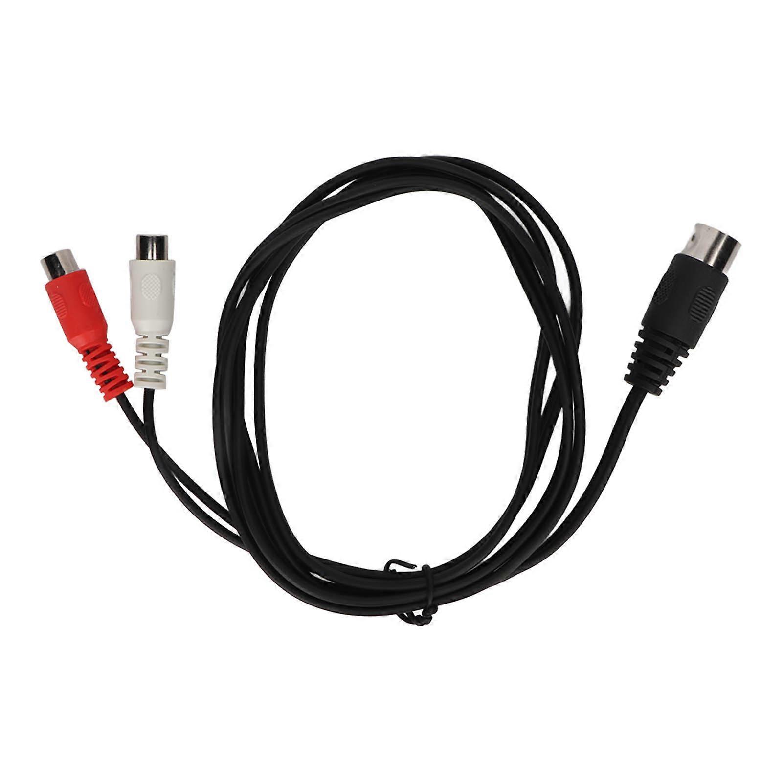 Din 5pin ذكر إلى 2rca أنثى كابل المهنية RCA محول كابل لمعدات الصوت القديمة 4.9ft
