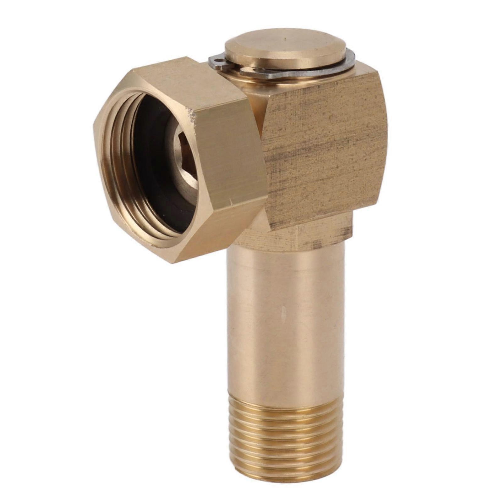 Garden Hose Adapter G1/2 High Hardness Brass Hose Elbow Connector For Replacement