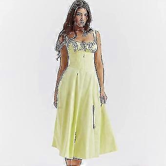 slim fit dress slacks Floral Tapestry Jacquard Corset Dress (White) Chiffon / M main image 1