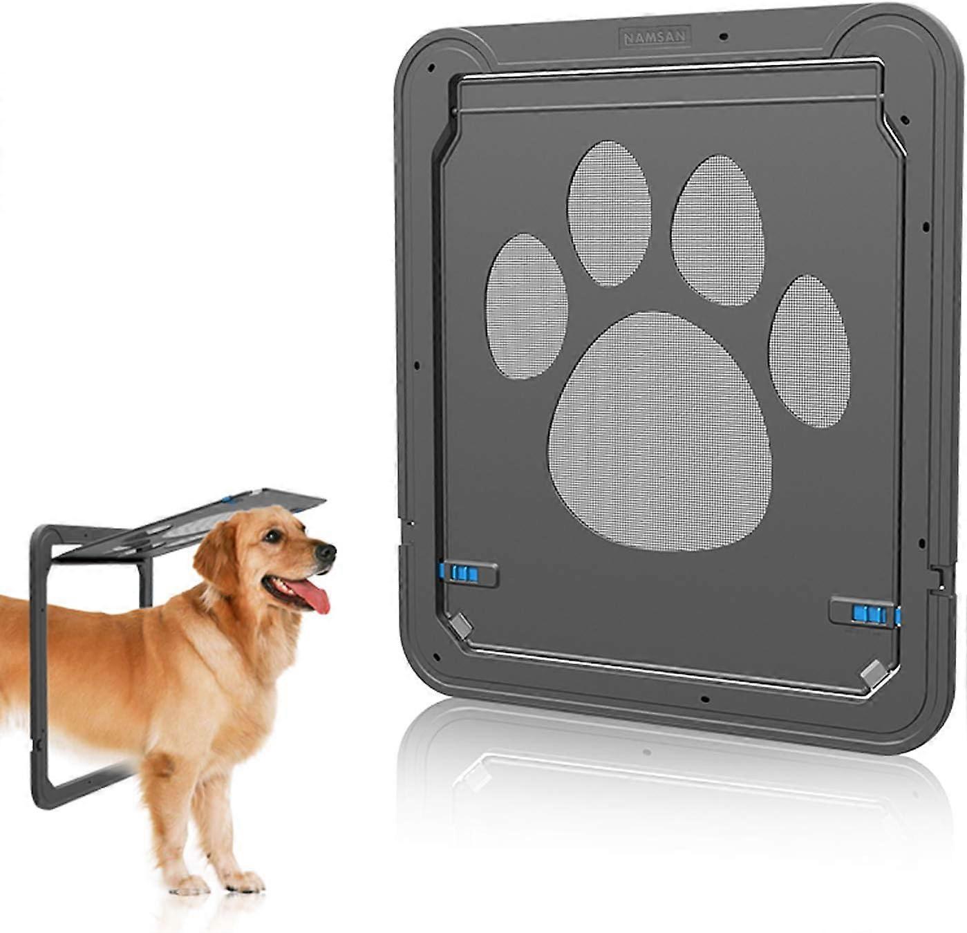 Dog Screen Door with Magnetic Closure Pet Screen Door for Sliding Screen Door/Window Lockable Door for Dog37cmW*42cmH