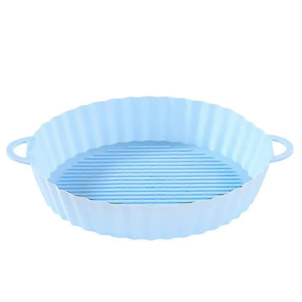 2pcs Air Fryer Silicone Pad Oven Baking Tray Non-stick Air Fryer Silicone Pot Air Fryer Accessories