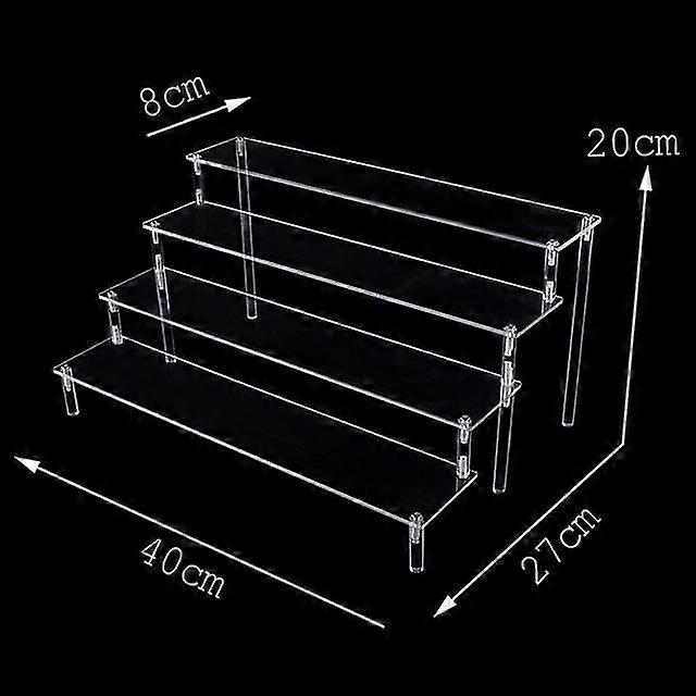 Gyfdym Action Figur Display Stand Toy Model Display Stand Dekor Sett dukke dukke håndhåndtak trapesformet hylle boks tilbehør