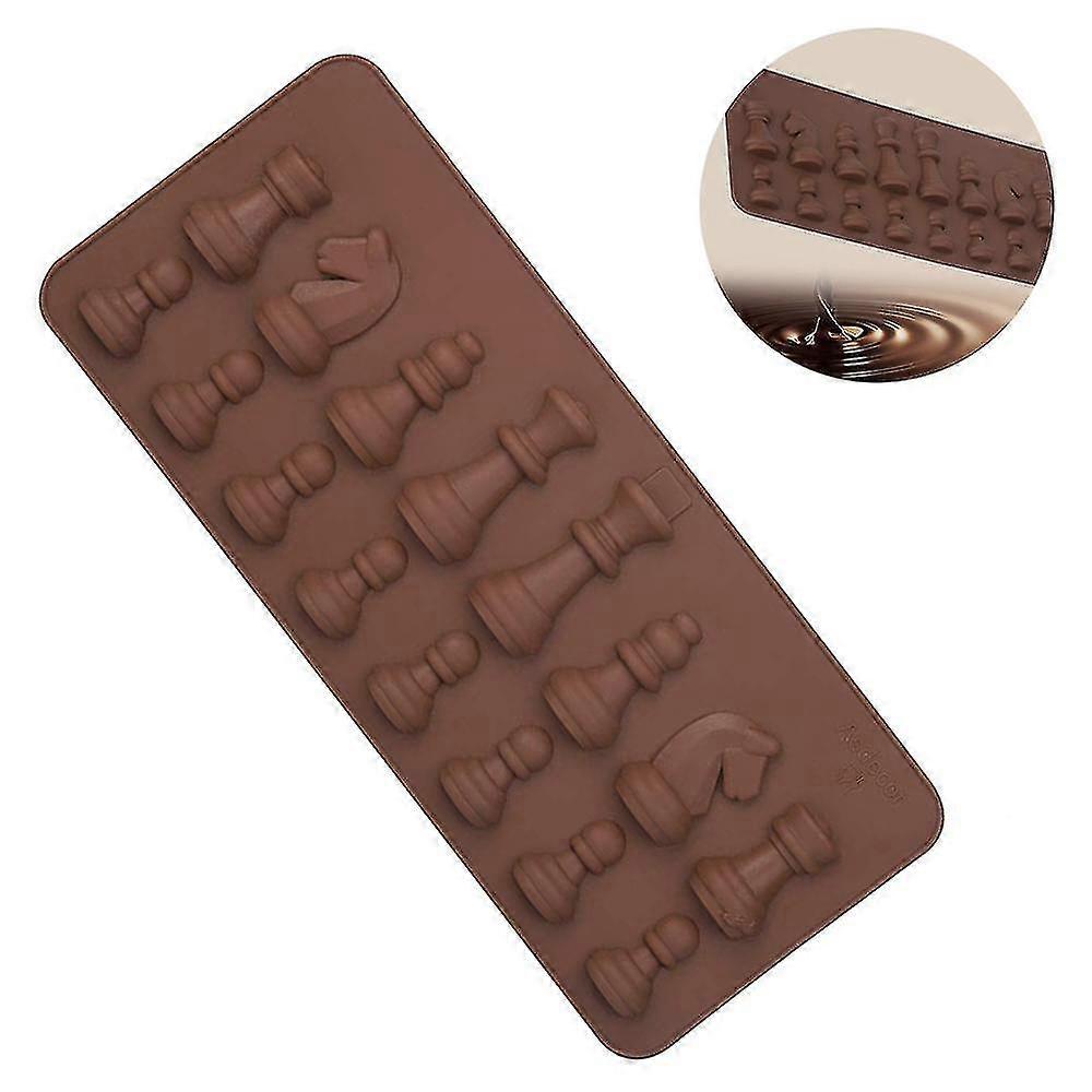 Pieza de ajedrez Molde de silicona Molde de chocolate con forma de chocolate Cupcake