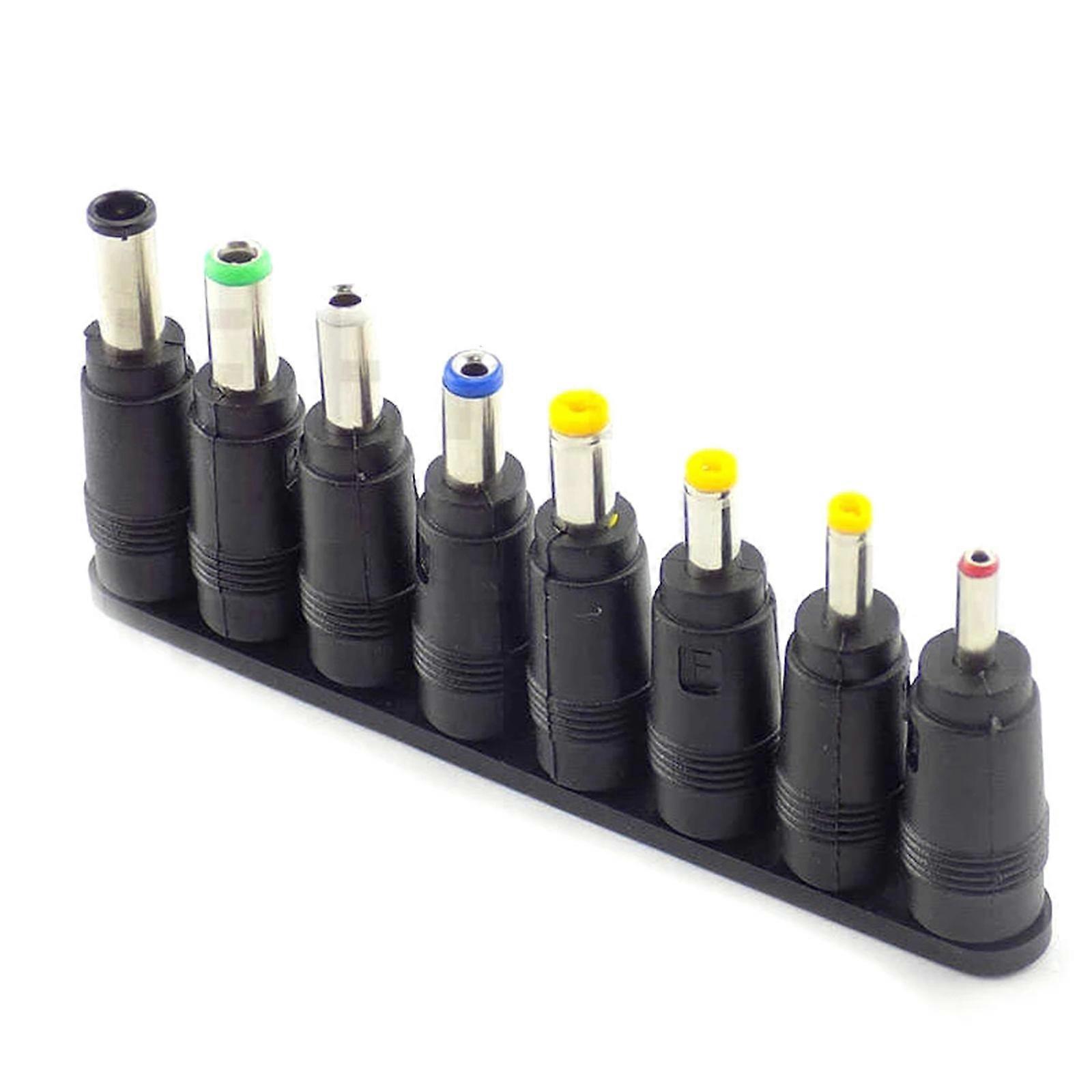 Universal DC Socket 5.5x2.1mm to 8 Plugs Adapter for Laptop Notebook