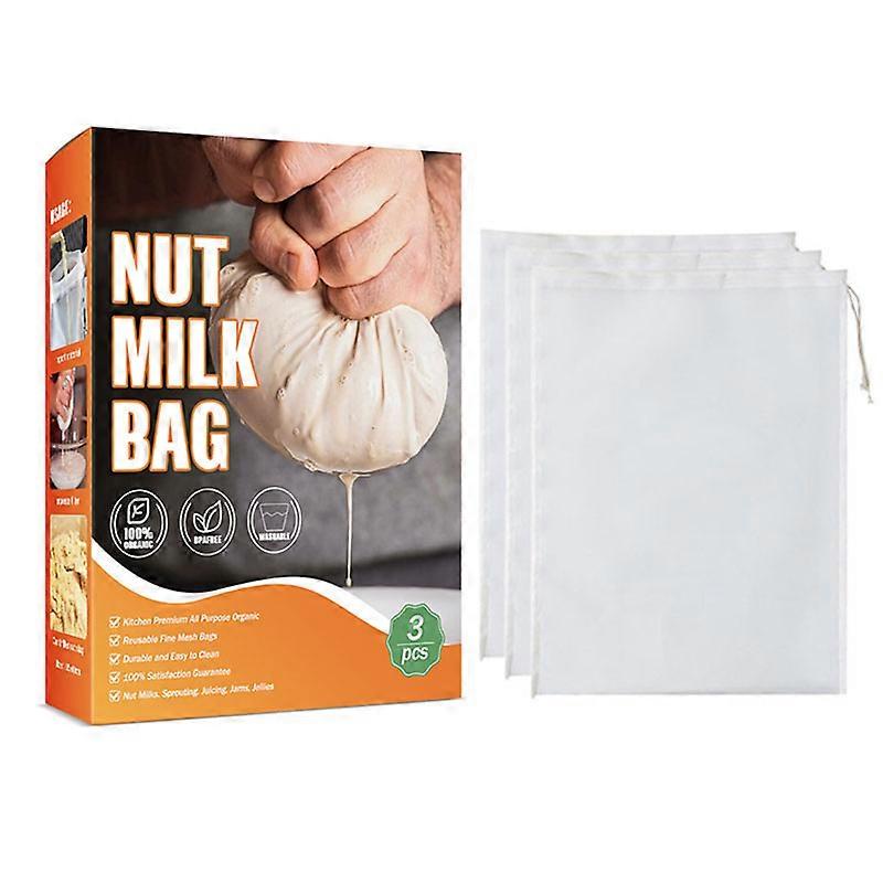Food Grade Nylon Filter Bag Reusable Multipurpose Strainer Mesh for Tea Coffee