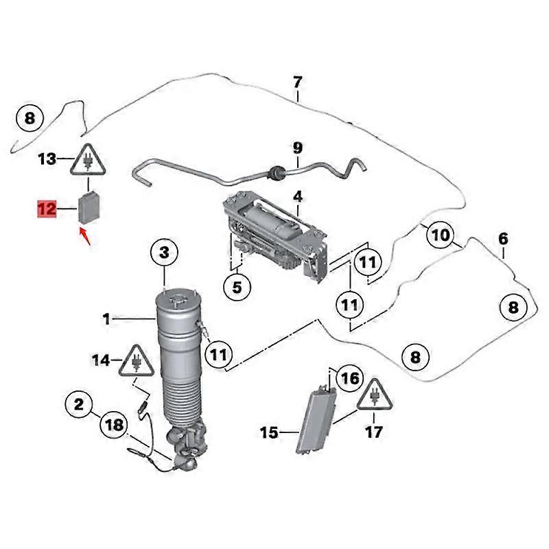 37146860385 Air Suspension Control Unit for 5' 7' Series F07 F01 F02 F04 550IX 740I 750Li 760Li Air