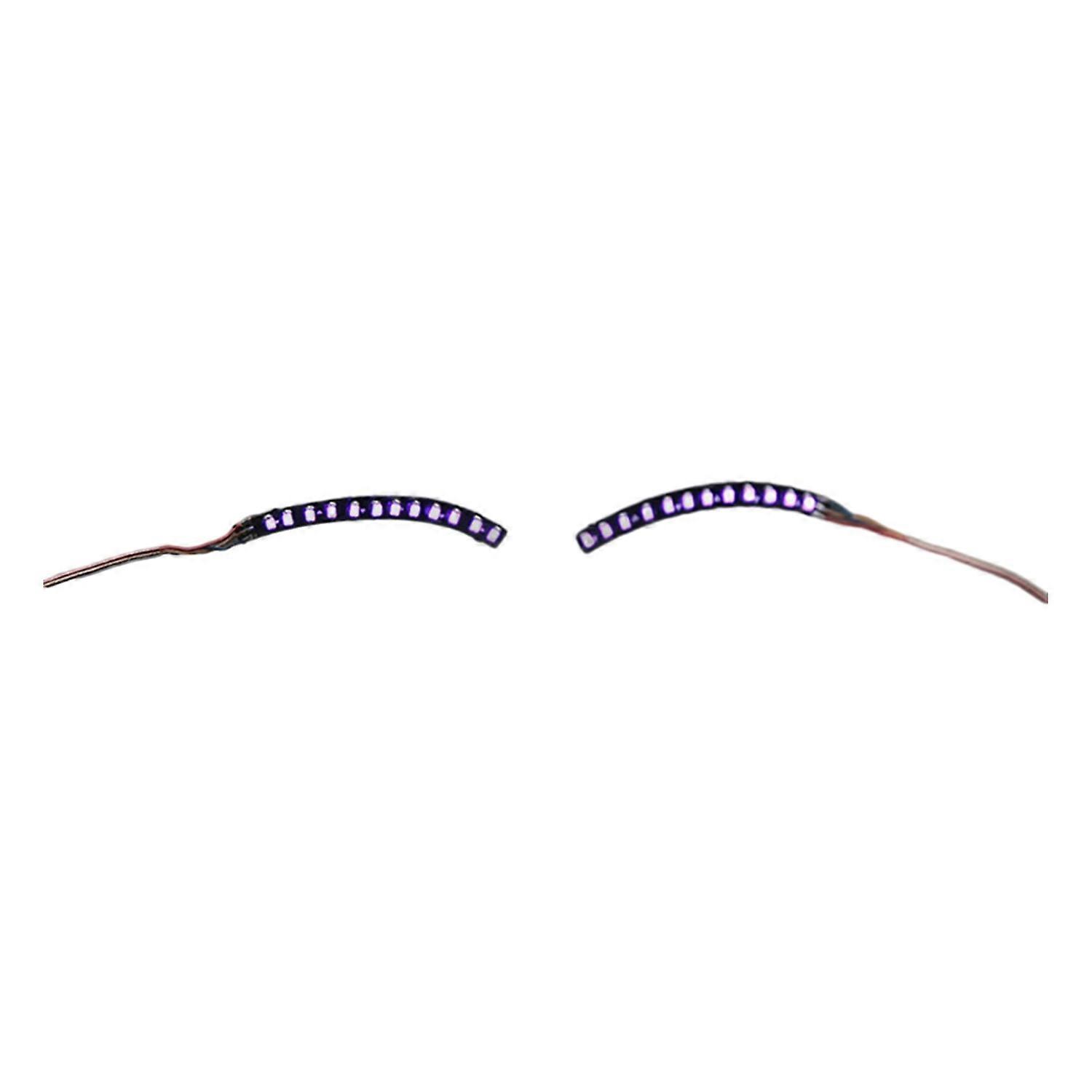 LED Eyelashes Charming Unique Light-up Eyeliner Halloween Shining Eyelid Tape for Parties Nightclubs