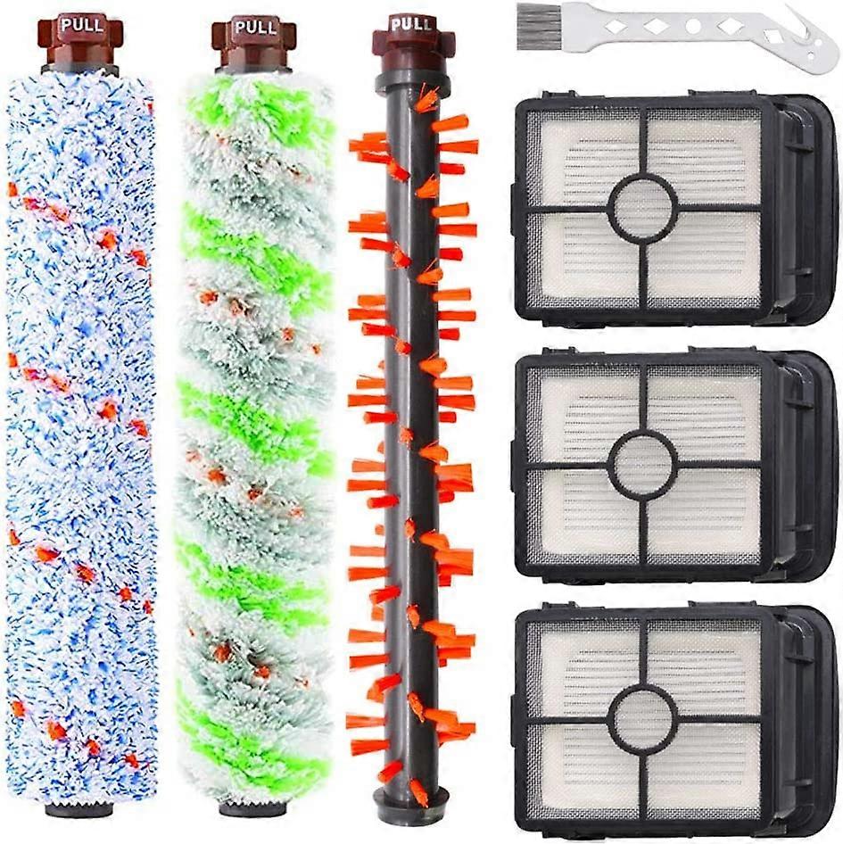 JoaSinc Multi-Faceted Brush and Filter for Crosswave Bissell Vacuum Cleaner, Replacement Filter and Cleaning Brush Roll Compatible Bissell 1866/1868/ 