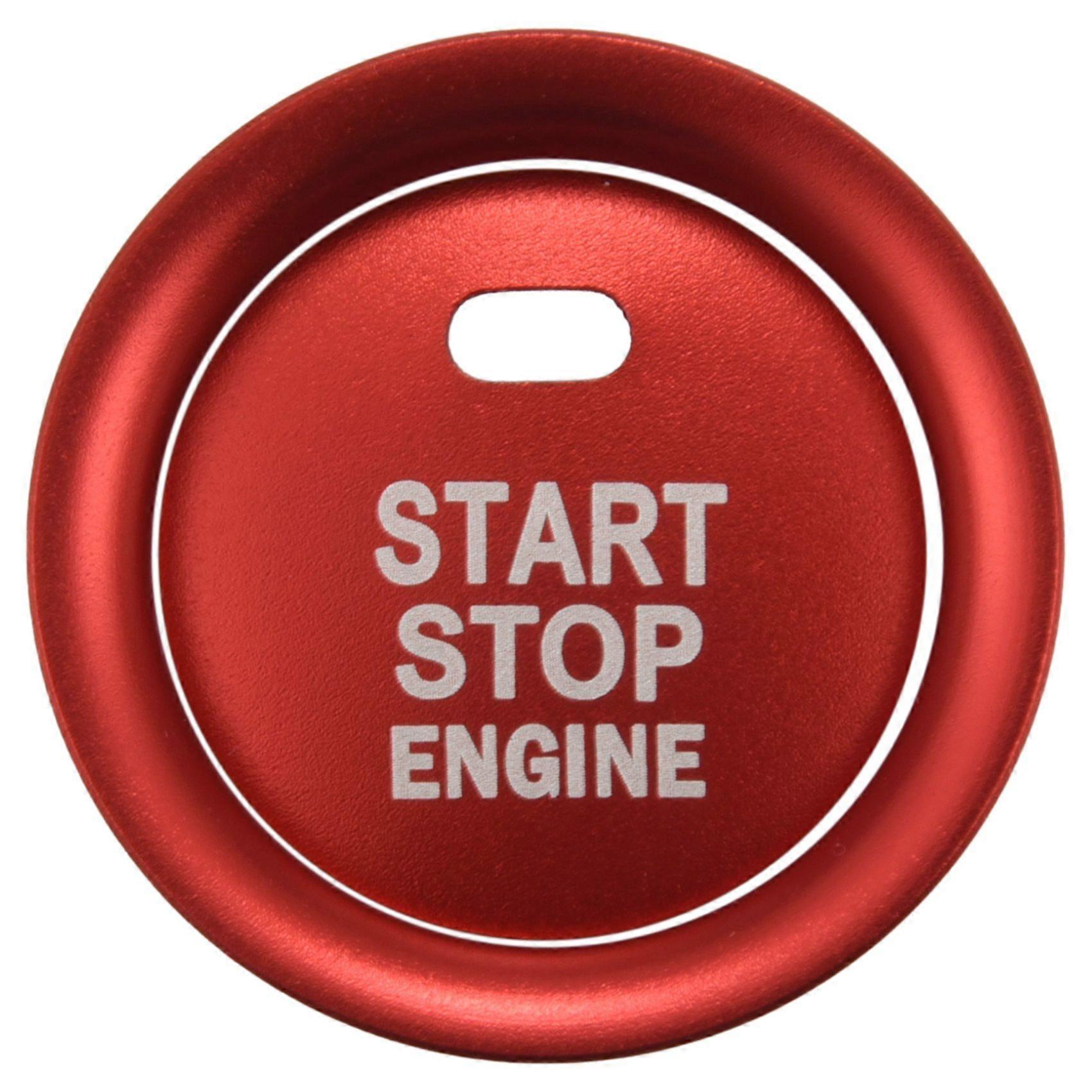 2Pc Set Keyless Engine Push Start Button & Surrounding Decoration Ring for 3 6 -3 -5 -9 MX-5 with P