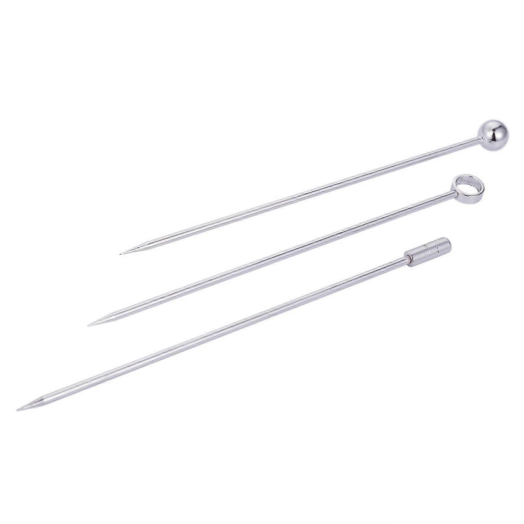 60x Paslanmaz Çelik Kokteyl Pick Martini Pick Set