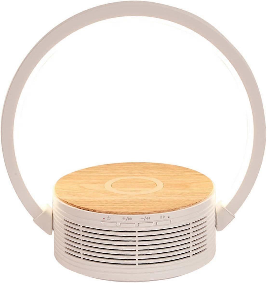 Veilleuse LED avec haut-parleur rechargeable Bluetooth sans fil multifonctionnel Mini haut-parleur portable pour la lecture à intensité variable réglable pour dortoir