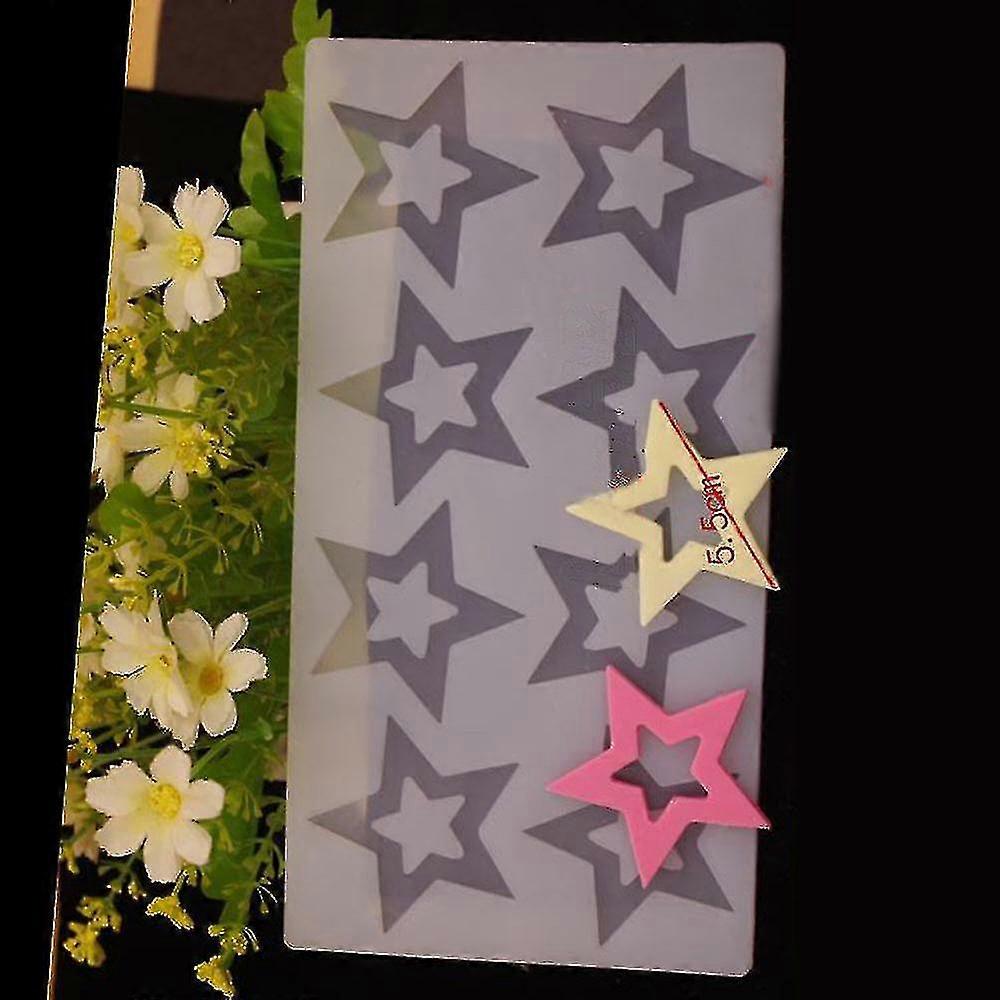 Diy 3d Star Shape Silicone Mold Cake Decorating Tools Silicone Mold