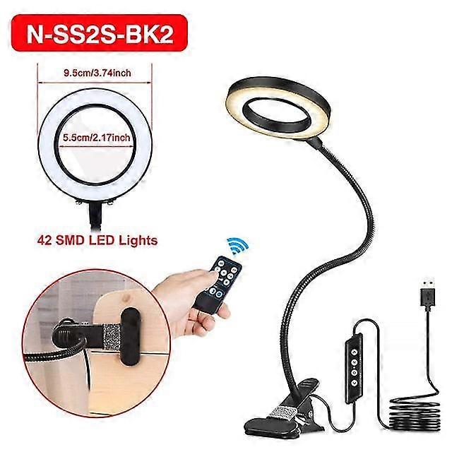 Desk lamp 3x led magnifying glass table clamp flexible arm welding magnifier