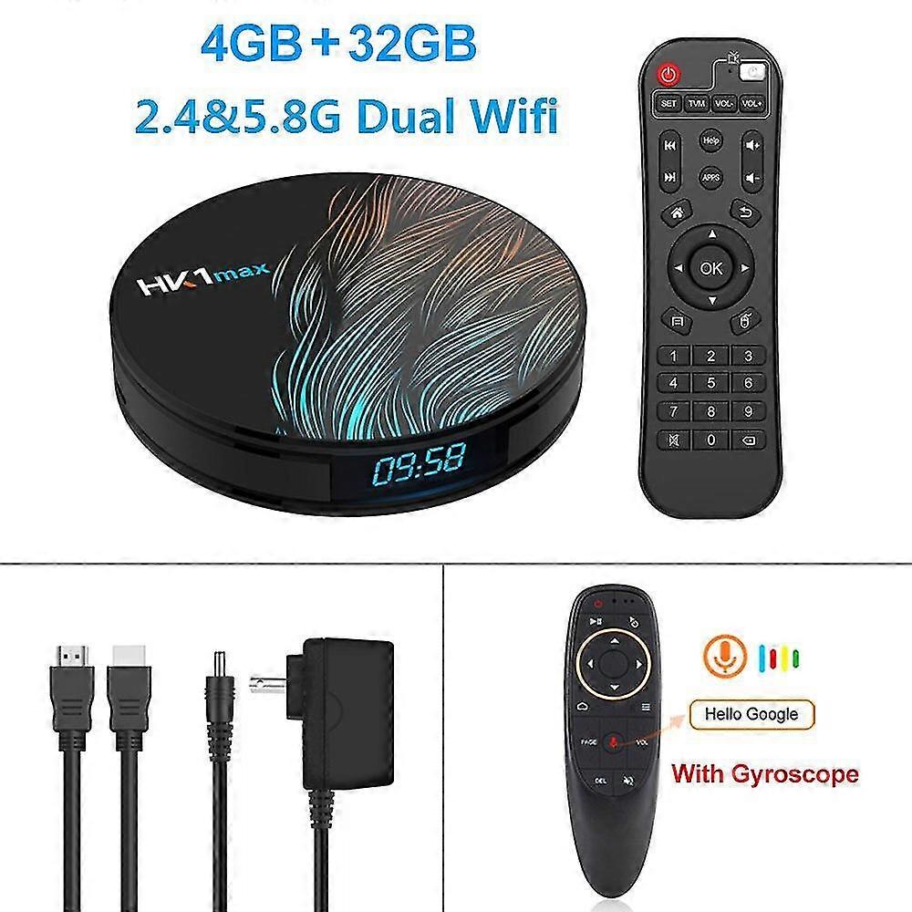 Hk1 ماكس التلفزيون الذكية مربع الروبوت 10 4GB 128GB 64GB 32GB روكشيب 4K tvbox يوتيوب واي فاي الروبوت التلفزيون تعيين أعلى مربع مشغل الوسائط