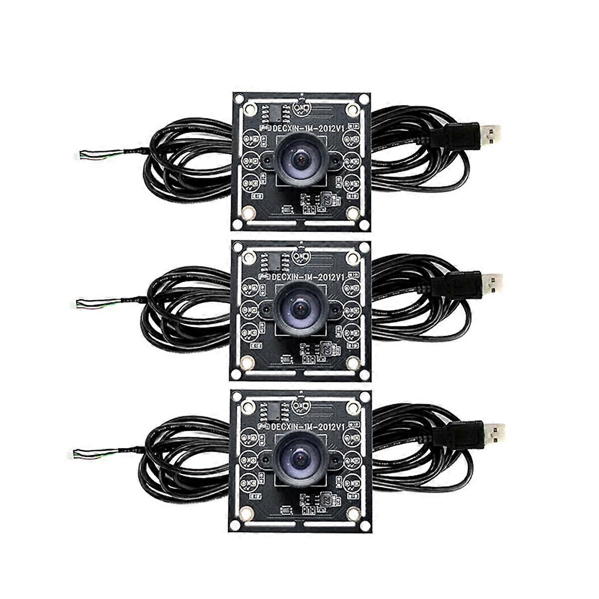 3PCS 100 Degree Camera Module with 2 Meter Cable for WinXP/7/8/10