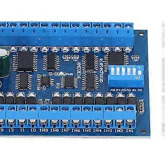 16 Input 16 Output Expansion Board RS485 Remote Control Switch PLC IO ...