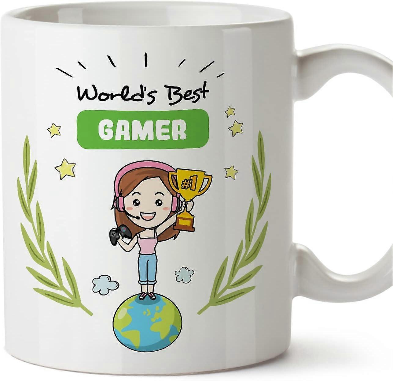ゲーマーウーマンマグカップ同僚への世界最高の面白い贈り物セラミック11オンスマグ