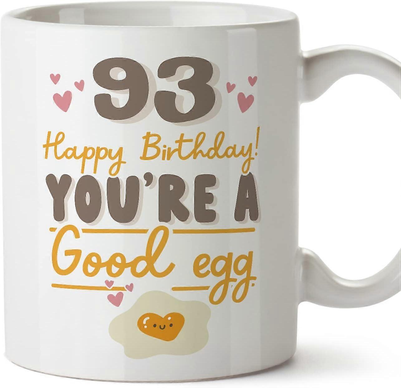 93バースデーマグカップお誕生日おめでとうあなたは良い卵面白いアニバーサリープレゼント11オンス