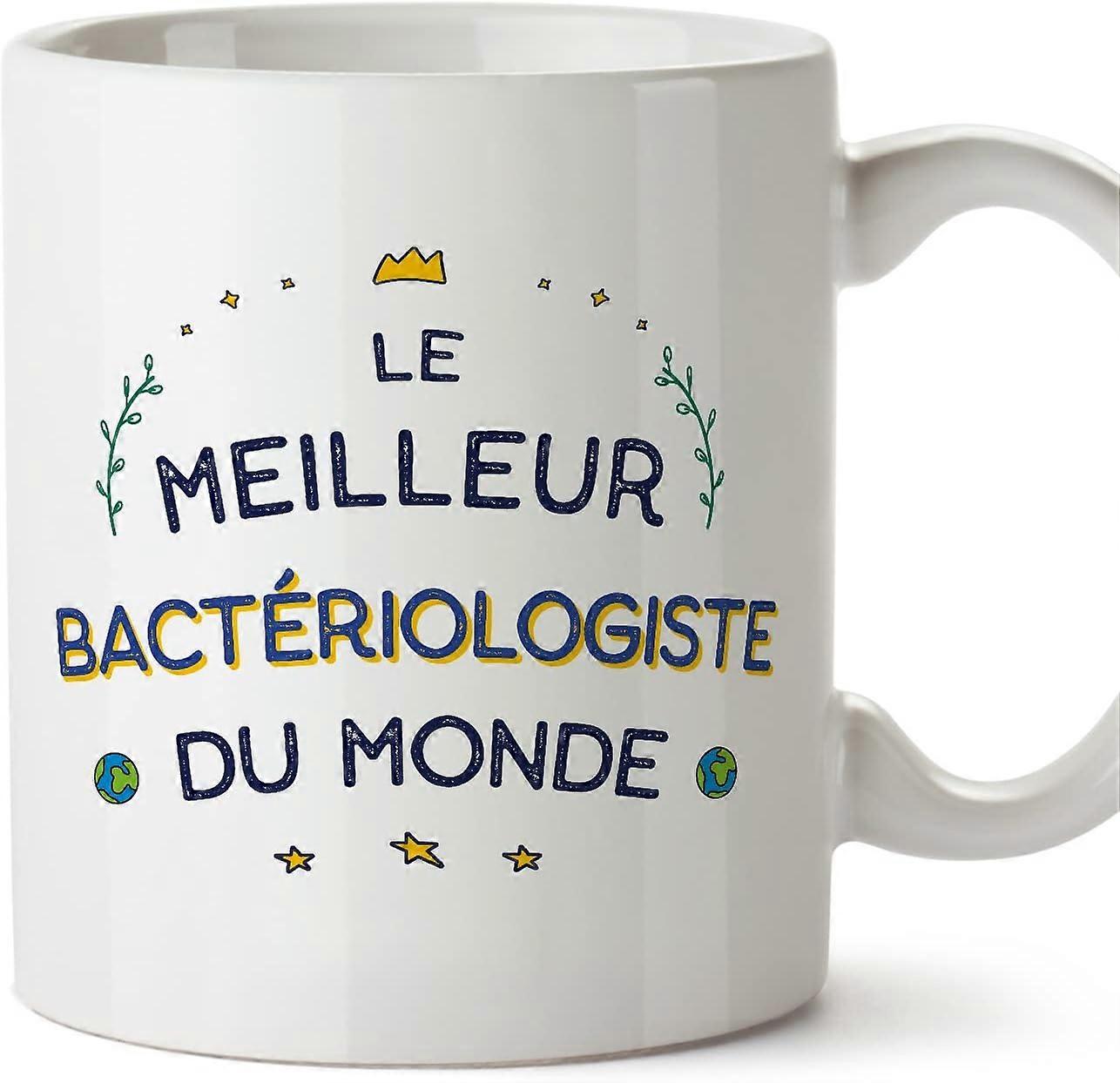 細菌学者の男マグカップ、フランスのMeilleur du Monde同僚への面白い贈り物セラミック11オンスマグ