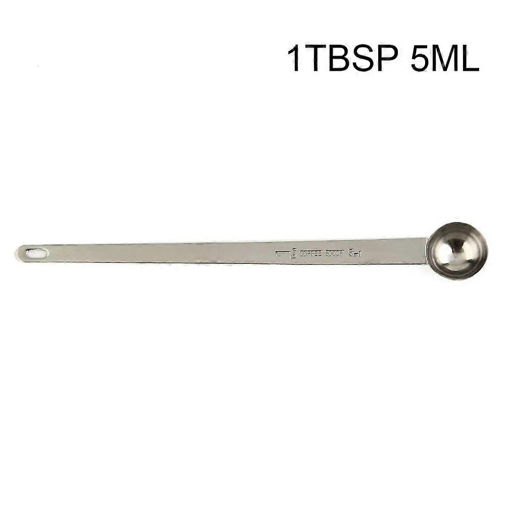 Stainless Steel Coffee Scoop Tablespoon Measuring Spoon Coffee Scoop 5ml 10ml 15ml 20ml 25ml 30ml Long Handle Coffee Spoons
