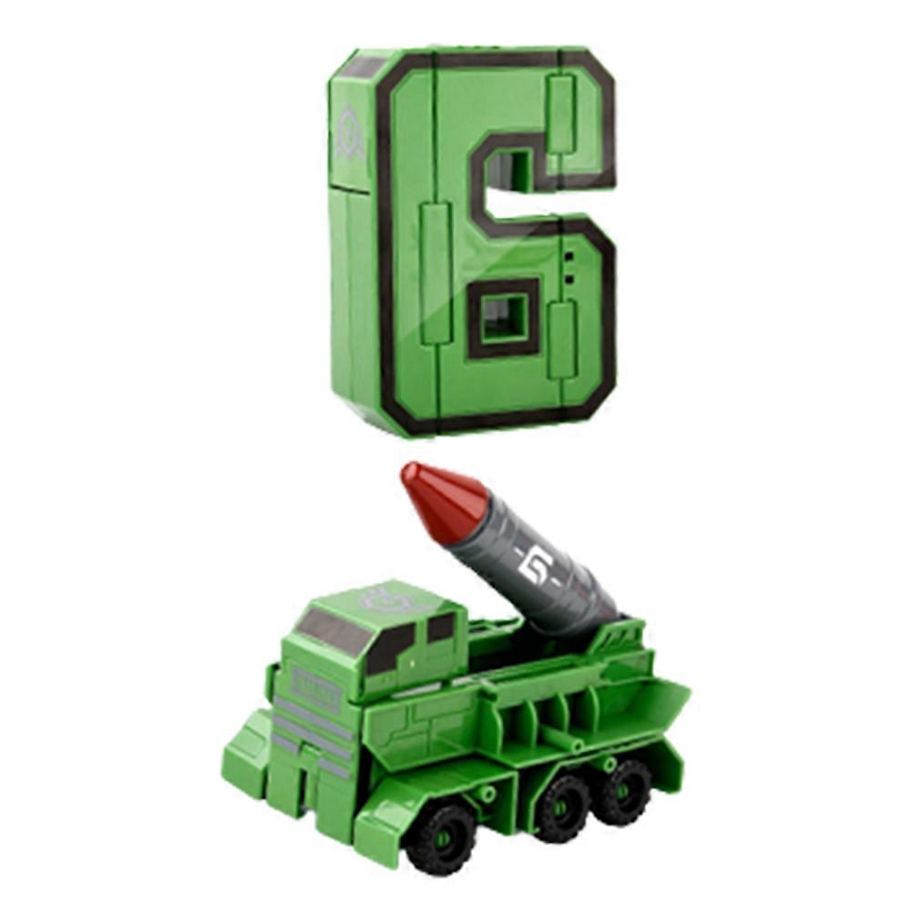 Toy Deformation Number Transform Robot DIY Assembled Puzzle Mecha Robot Toy for Kid