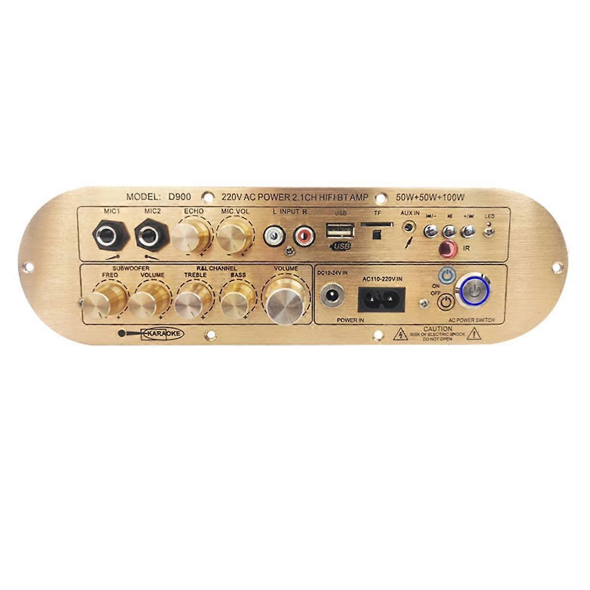 Bluetooth-Audioverstärker, Digitale Verstärkerplatine Bluetooth-Subwoofer-Verstärker Home/AUX/USB/TFcard-Verstärker