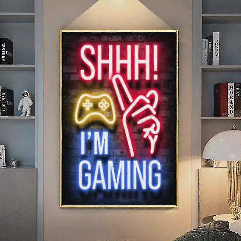 5d Game Controller Pattern Diy Round Diamond Painting Set Without Frame
