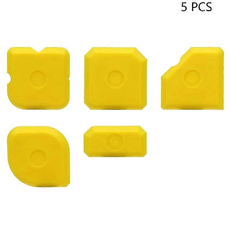 5PCSスクレーパーツールキットグラウトセットスムージングこてグラウトリムーバーシリコンジョイントフィラーシーラントクリーニングSMTX用スムージングスパチュラ