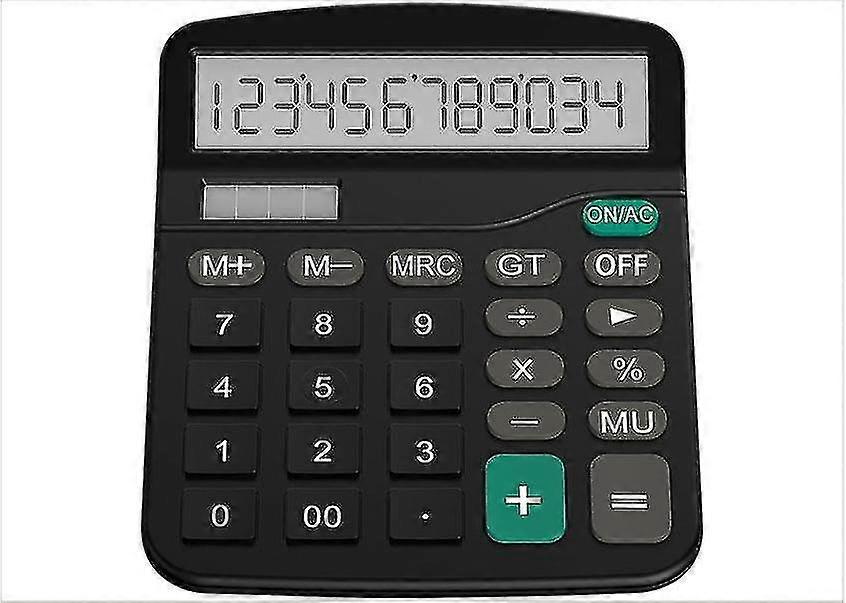 Helect Calculator, Standard Function Desktop Calculator, Black School Office Calculator Calculator