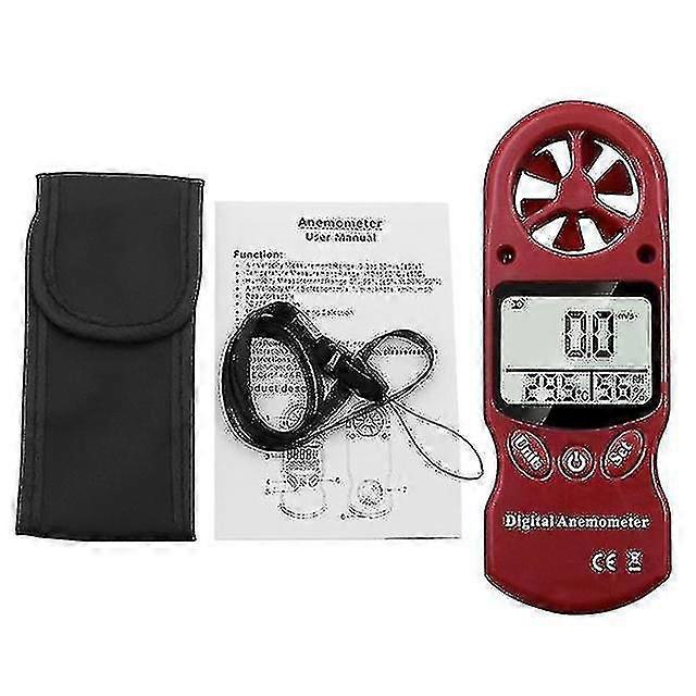 Handheld Lcd Display Digital Anemometer Wind Speed Meter Hygrometer Thermometer