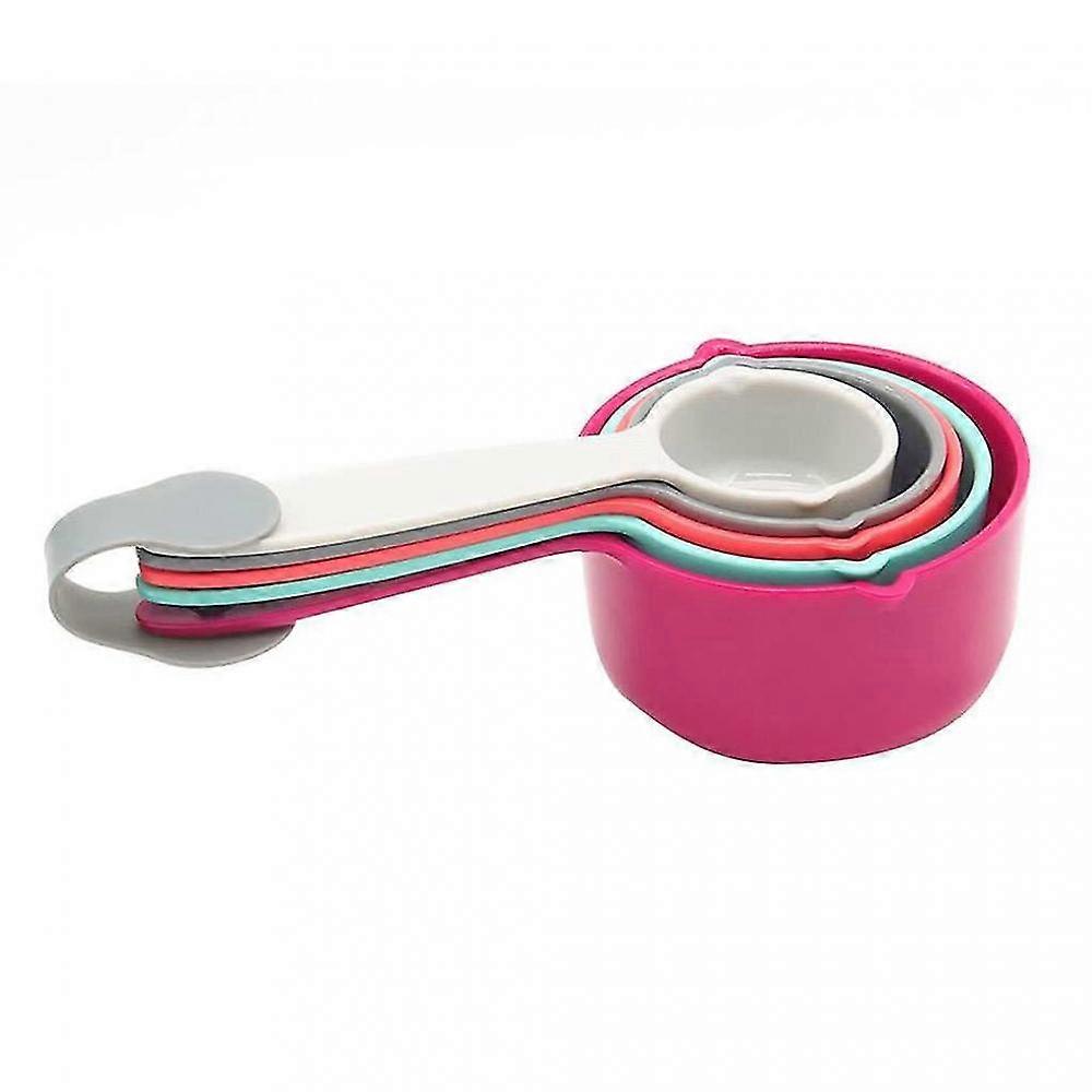 5pcs/set Foldable Measuring Spoon Set Colorful Baking Measure Scoop