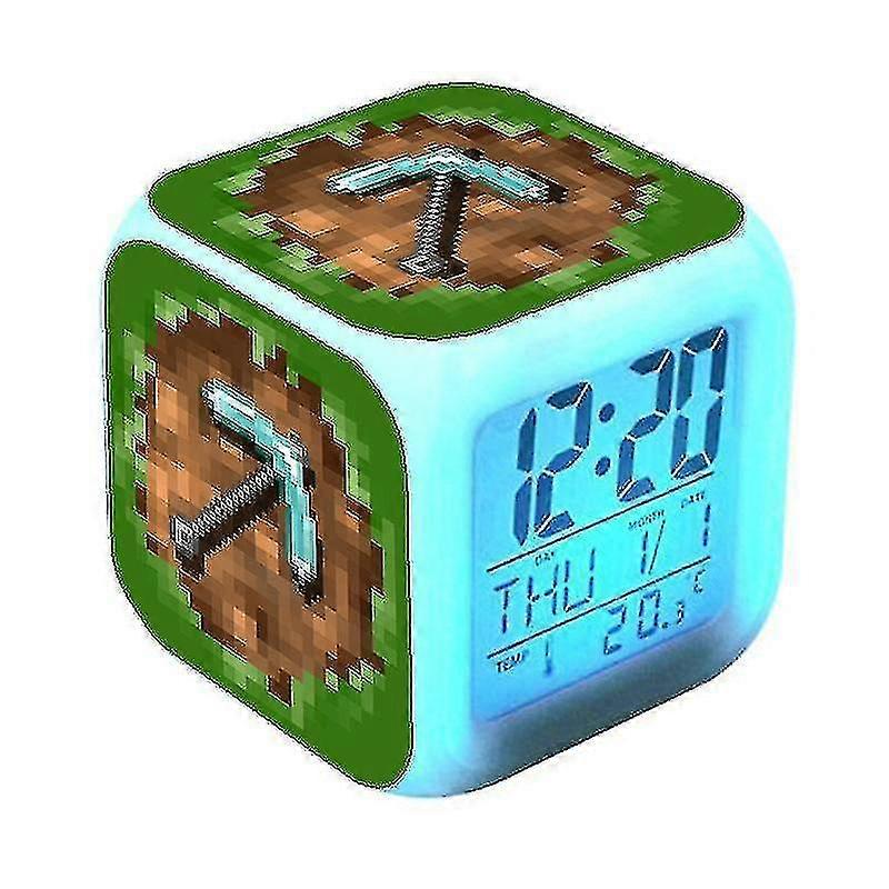 Night light with colour changing alarm clock
