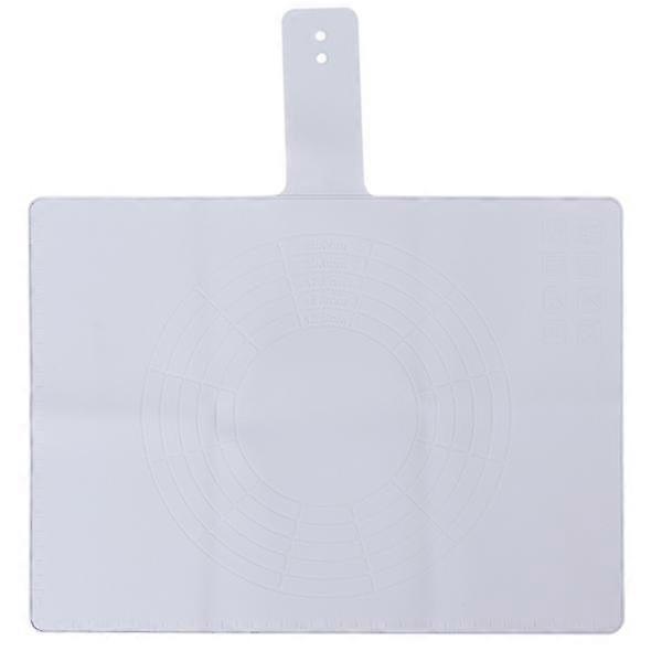 1pc Household Silicone Kneading Pad Silicone Pad With Scale Baking Pad Baking Tool For Home With Scale(grey)