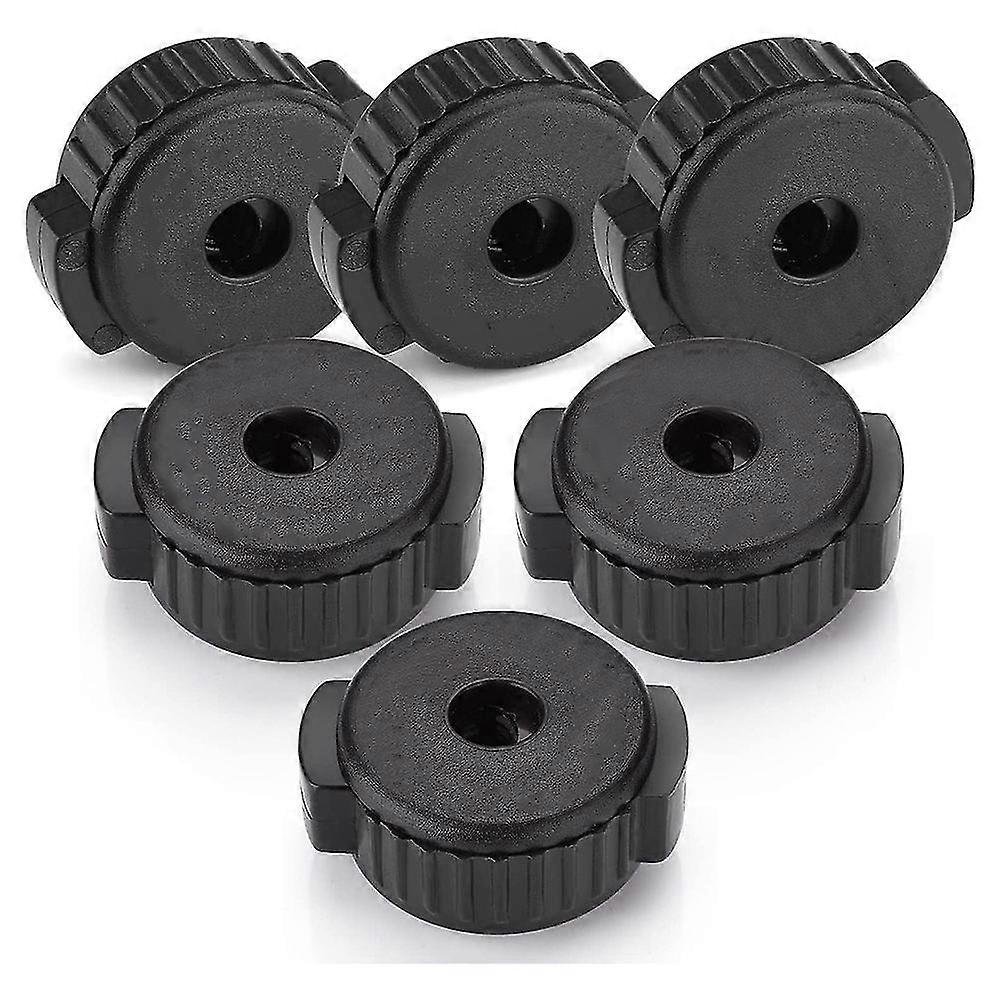 6 Pcs Plastic Cymbal Nuts,quick-set Cymbal Nut For Percussion Drum Kit,percussion Replacement Parts