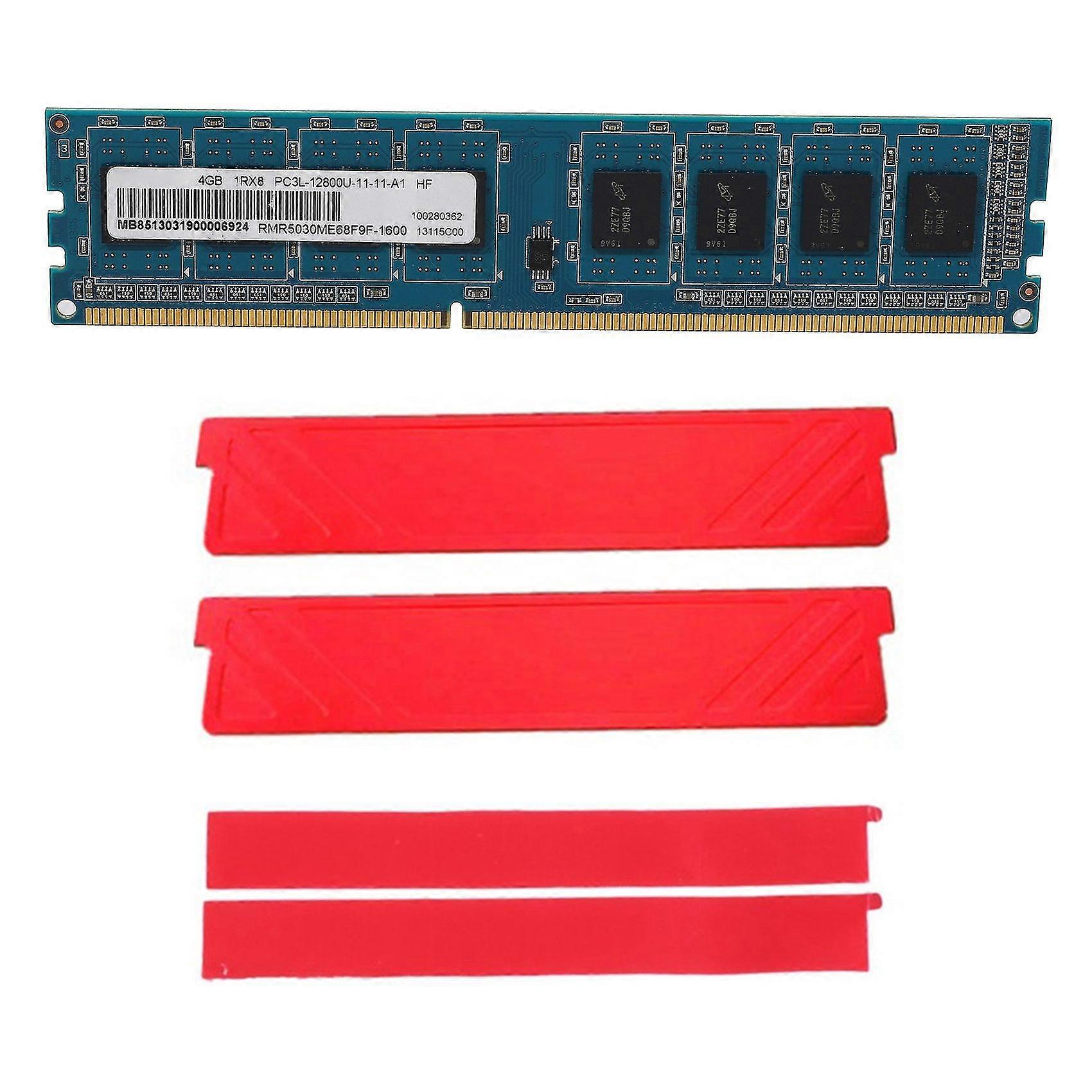 Ddr3 4gb 1600mhz Desktop Ram Memory+cooling Vest 1rx8 Pc3l-12800u 240pins 1.35v Cl11 Dimm Ram For A