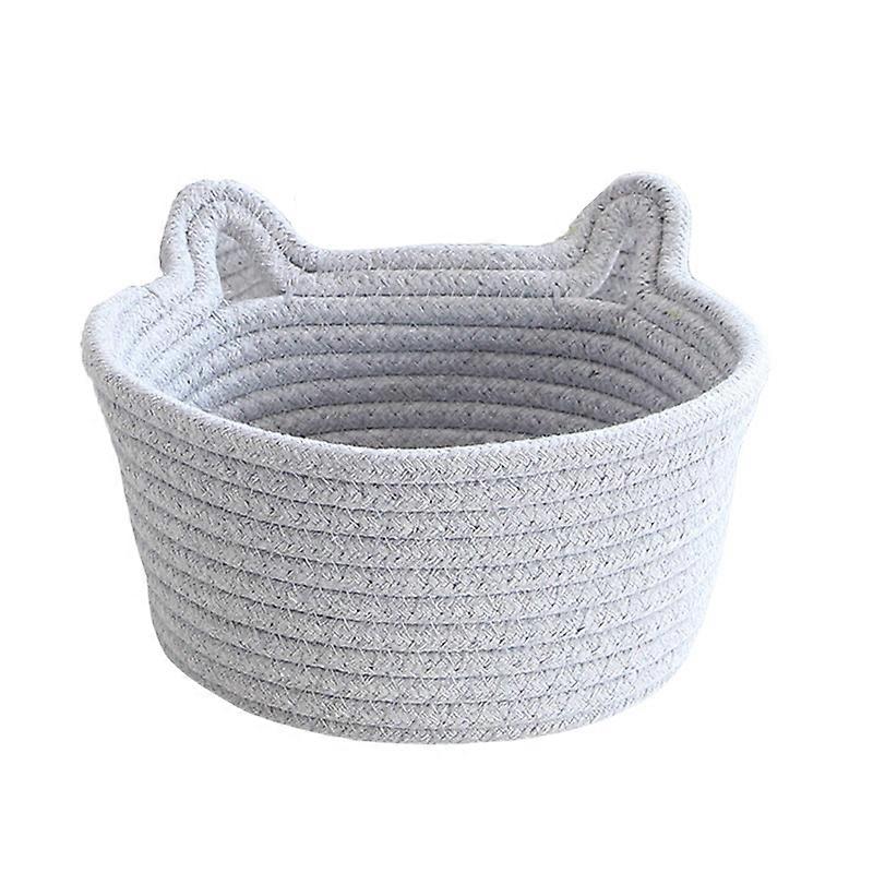 Sundries Basket Decorative Durable Hand Made Folding Large Capacity Storage Large Cotton Thread Storage Basket for Home KAESI