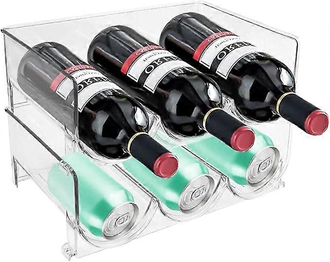 2 Pieces Wine Racks Stackable Wine Rack Plastic Wine Rack Wine Rack Wine Ho