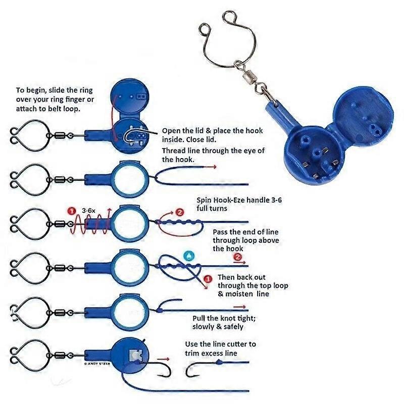 Fishing Knotting Tools, 4-Pack, Standard Size Multifunctional Fis