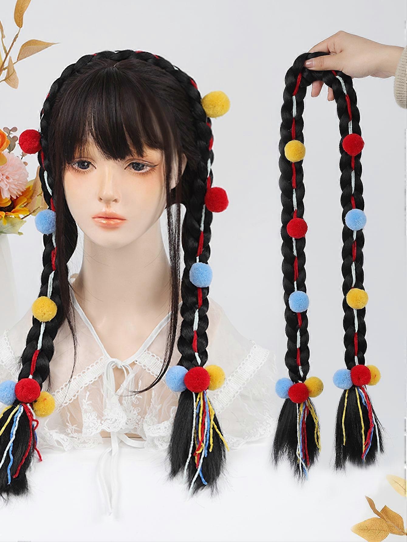 Ethnic Wind Color Twist Braid Wig Color Rope Braid