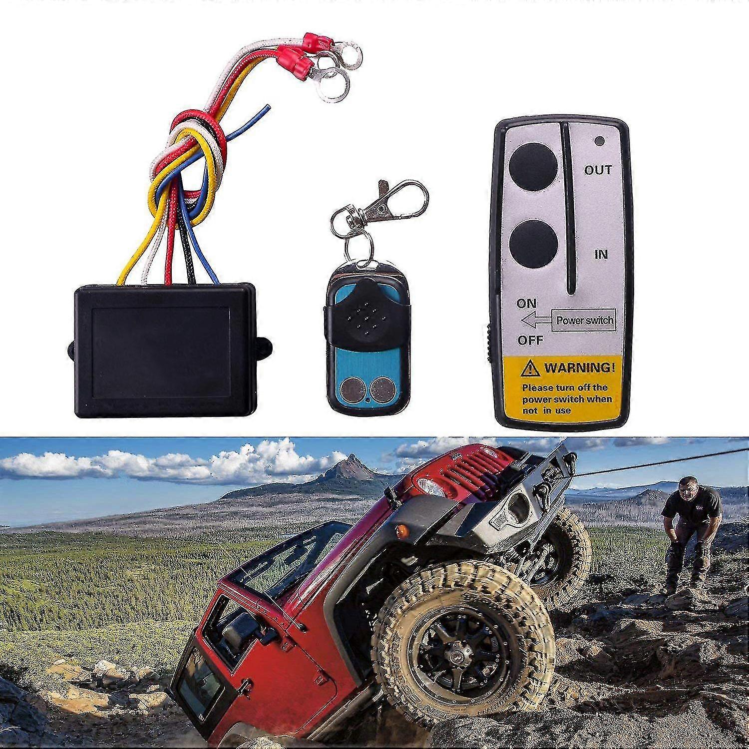 12v 12volt 50ft Winde Wireless Fernbedienung Set