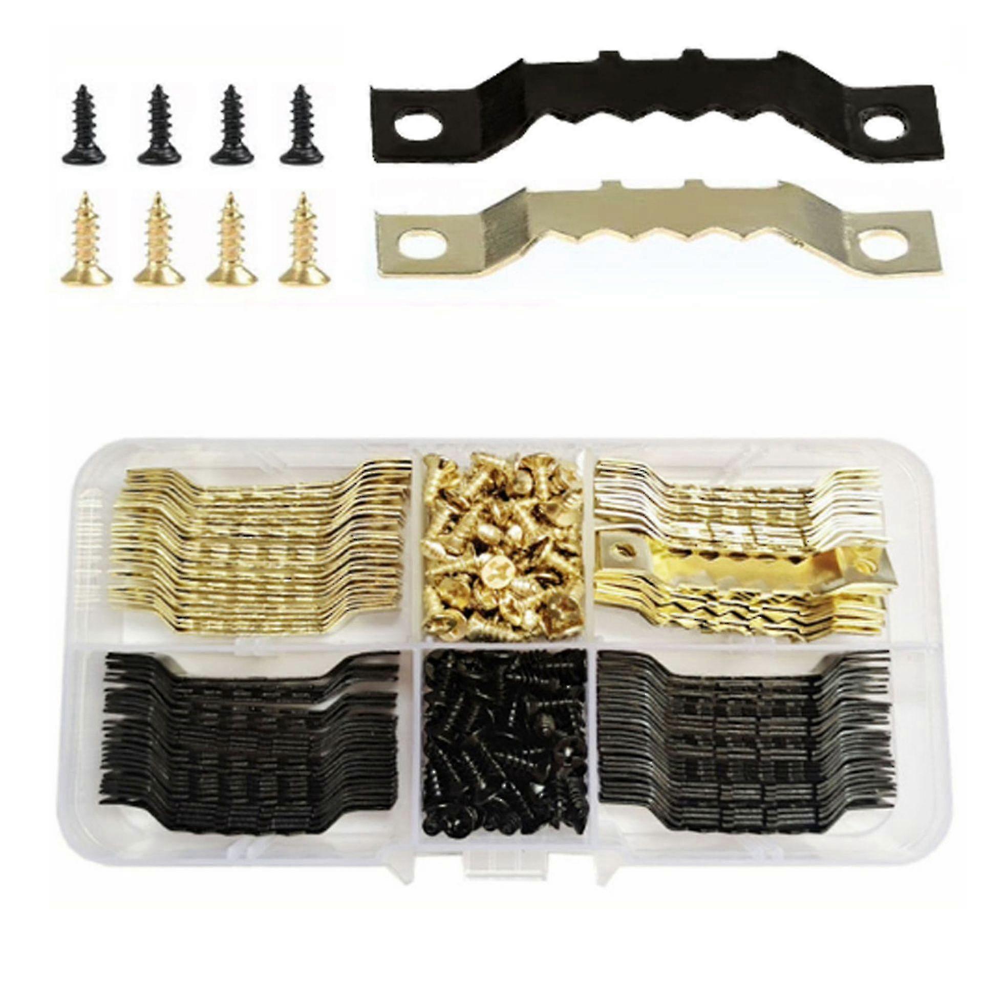 100 Two-coloured Serrated Hooks Hooks For Picture Frames Accessories For Picture Frames