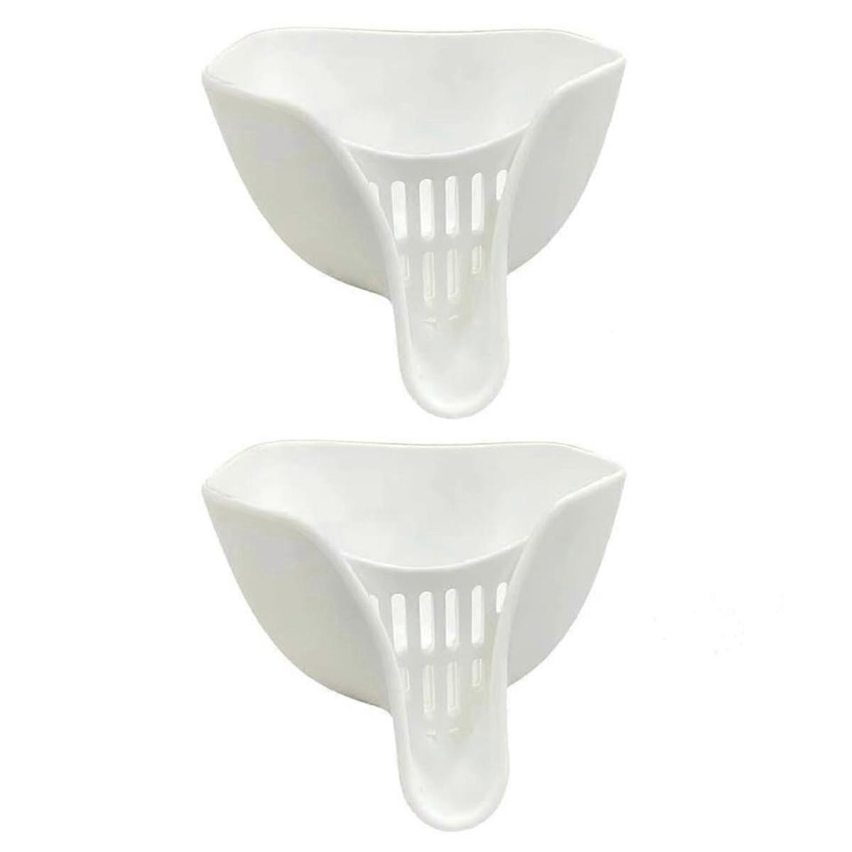 2Pcs Multi-Function Water Filter Basket with Spout,Drain Basket,Silicone Sink Strainer Basket Kitch