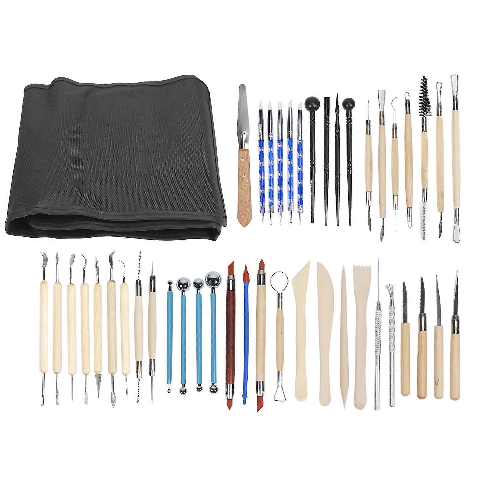 52Pcs Polymer Clay Sculpting Tools Multipurpose Modeling Carving Knife Pottery Supplies