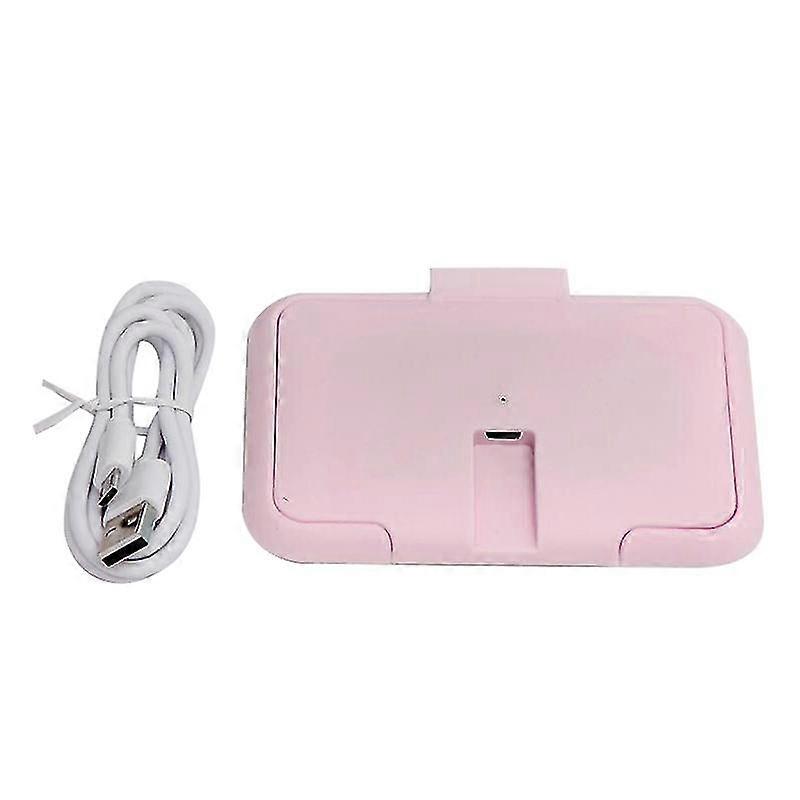 Baby Wipe Heater With Lid Strong Adhesion Portable Usb Wet Napkin Warmer For Newborn Use