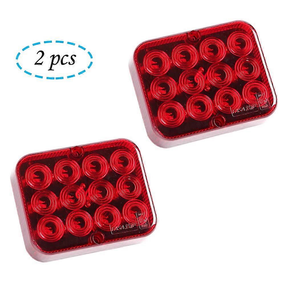AOHEWEI 2 x LED Rear Fog car light for Trailer Fog car light Red 12 V 24 V Waterproof for Trailer avan Truck